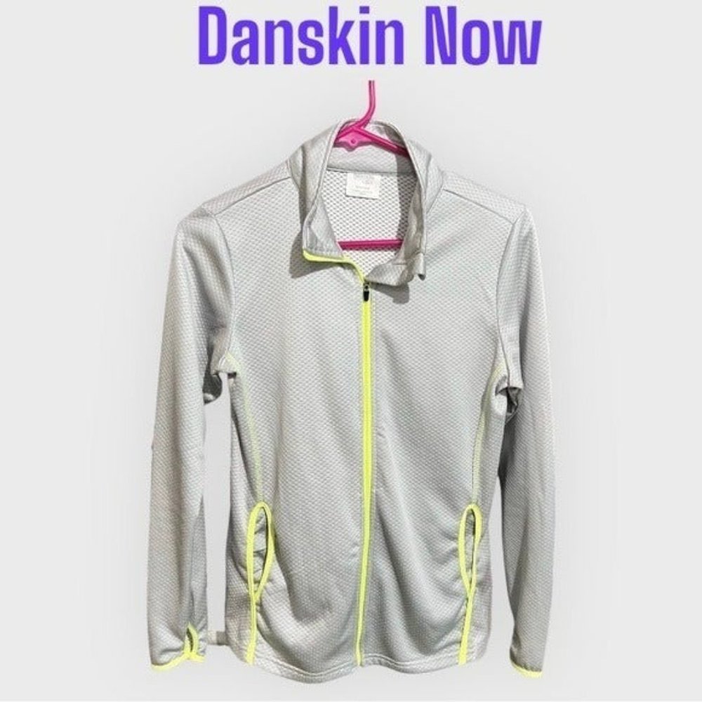 Danskin Now Dri More Full Zip Long Sleeve Fitness Jacket Womens Size Small (4-6)